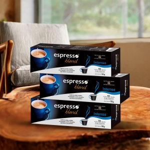 30 cápsulas de café cada cx compatível Nespresso sabor Intenso