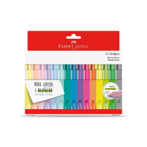Marca Texto Grifpen 15 Cores Faber Castell