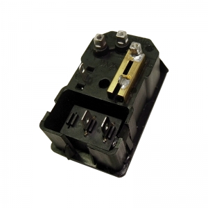 Conector IEC 60320 C14 com chave Liga/Desliga. Pacote 10PÇ - Cod: EX2153