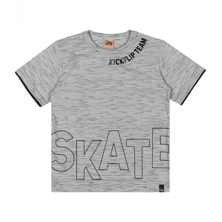 Camiseta Manga Curta Infantil Menino Estampa Skate