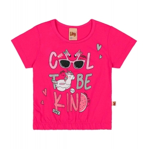 Conjunto Camiseta e Short Saia estampa Cool To Be Kind