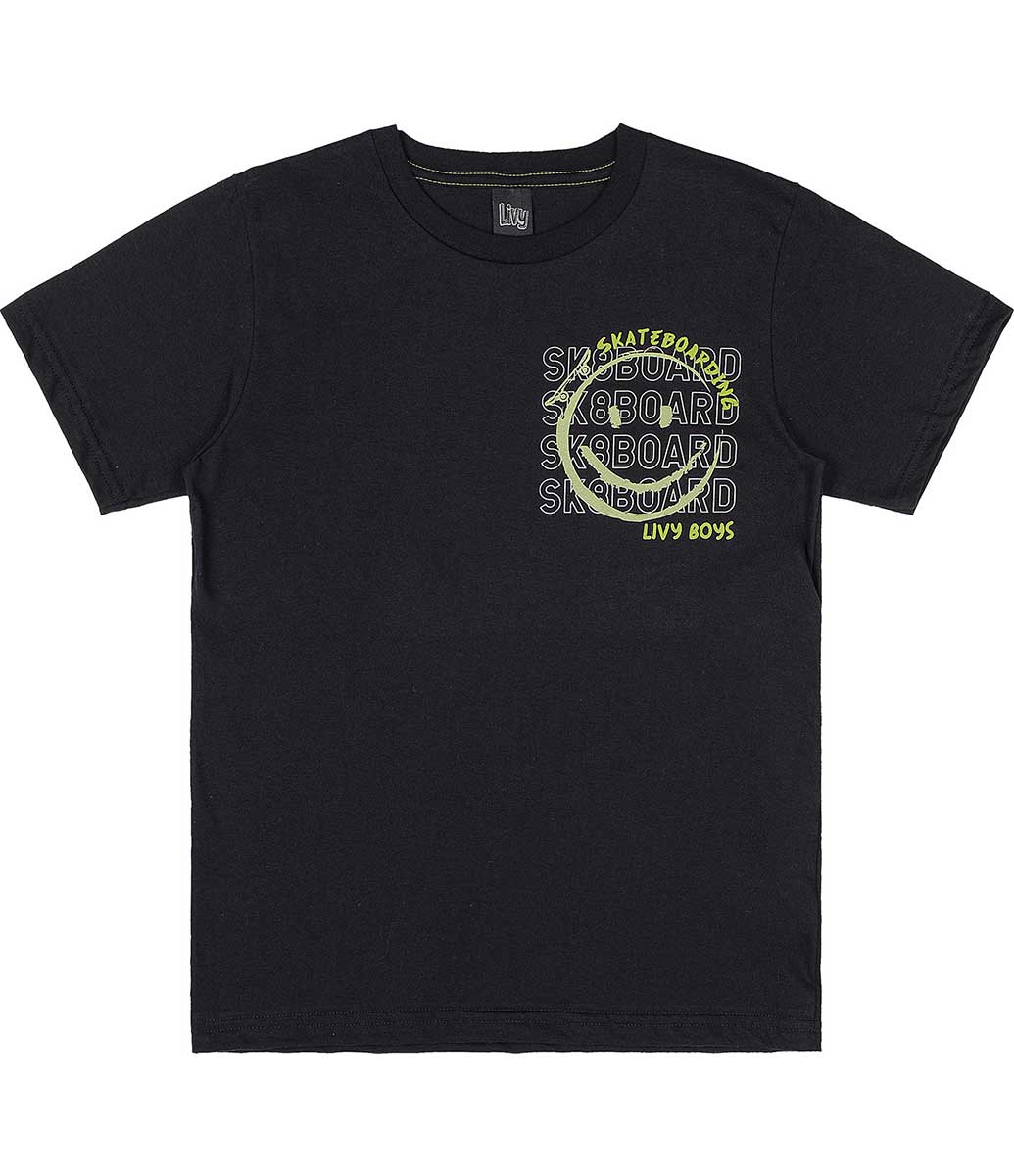 Conjunto Camiseta e Bermuda Estampa Skateboarding