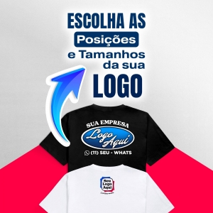 Camiseta Empresarial PREMIUM BRANCA com LOGO