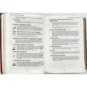Bíblia de recursos para o ministério com crianças - APEC - Luxo PU Azul