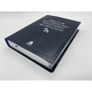 Bíblia de recursos para o ministério com crianças - APEC - Luxo PU Azul