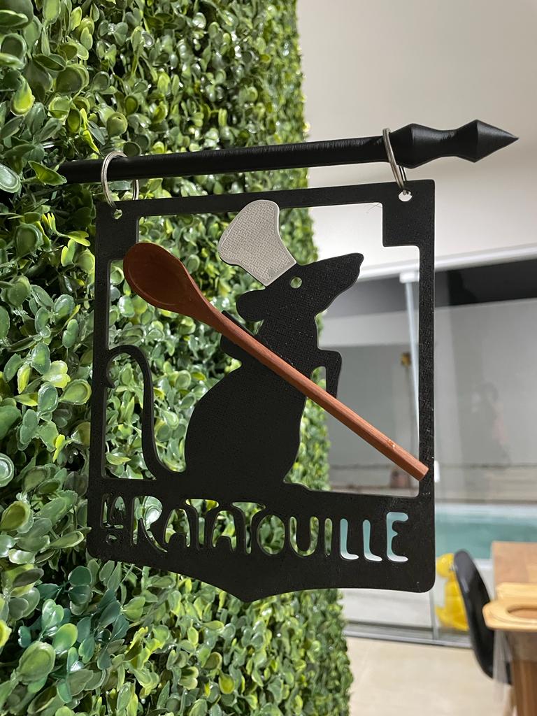 Kit Ratatouille - Porta Talher e Placa Decorativa