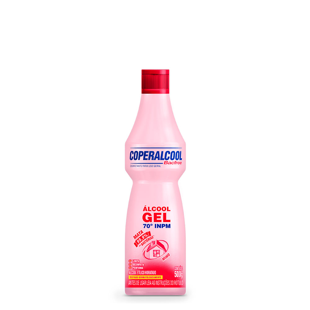 Gel Coperalcool Bacfree 70°INPM Mimo 500g