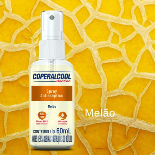 Spray Higienizador de Mãos Coperalcool Bacfree Melão 60ml