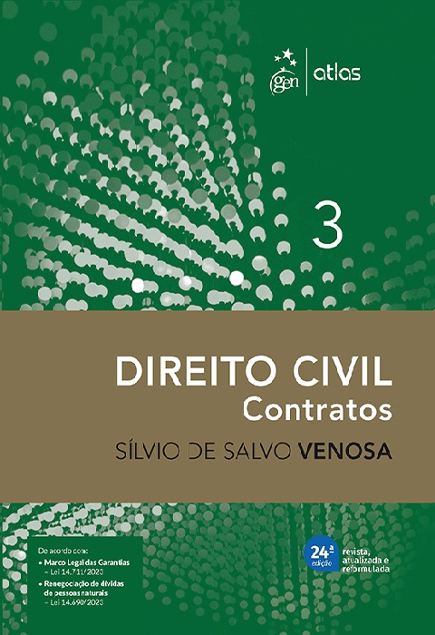 Direito civil Contratos Vol. 3 24ª edição 2024 | Silvio de Salvo Venosa 9786559775682