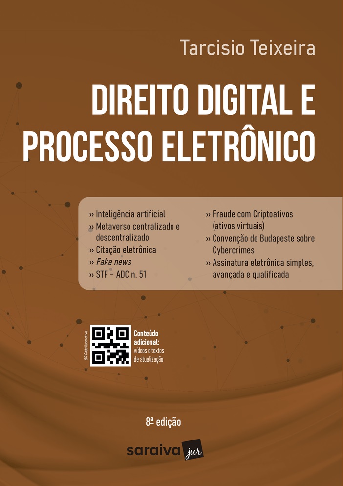 Direito digital e processo eletrônico 8ª Edição 2024 | Tarcísio Teixeira 9788553622351