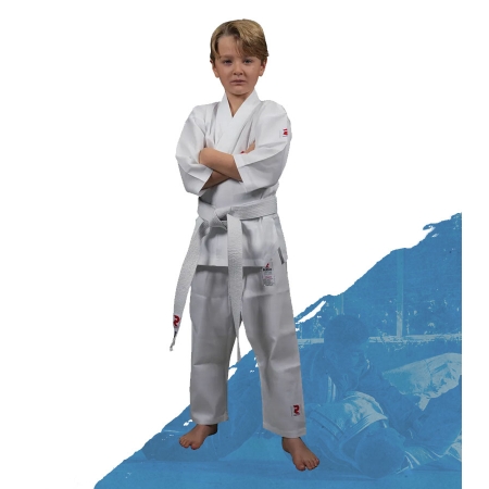 Kimono de Karate Infantil Fightart Budo com faixa Branca