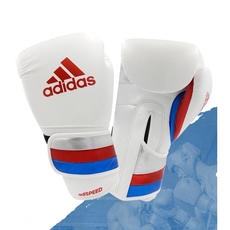 Luvas de boxe e kickboxing adidas Adi-Speed 501 Pro White