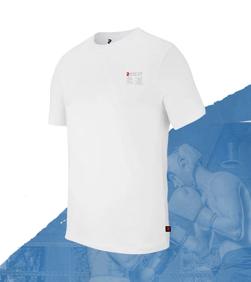 Camiseta Judo Fightart Teddy Riner - Coleção Leisure &amp; Lifestyle Branco