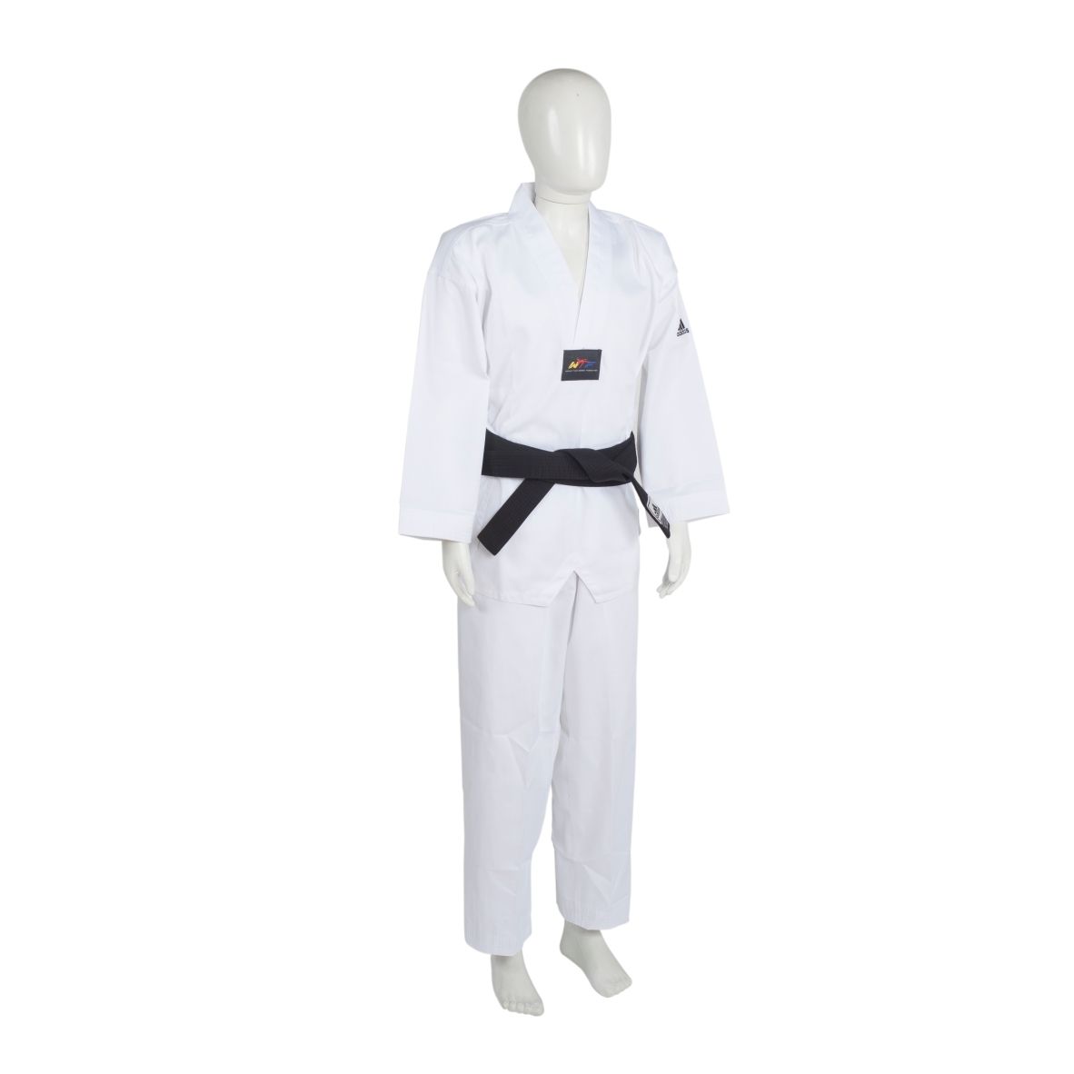 Dobok Taekwondo Infantil adidas Adistart com selo WTF - gola branca