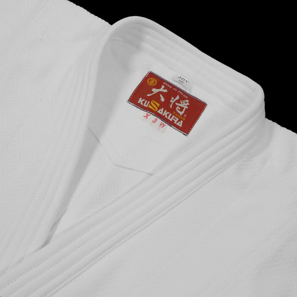 Judogi Kimono Judo KuSakura Taisyo JOV IJF Approved Branco