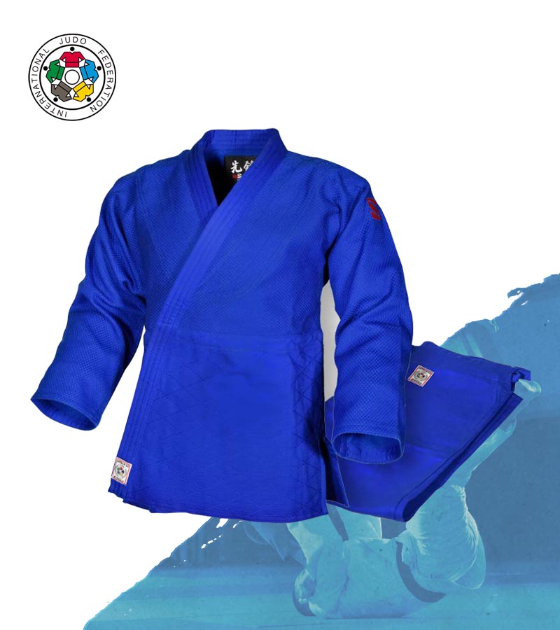 Judogui Kimono Judo Kusakura JNZ Azul IJF Approved 100% Algodão
