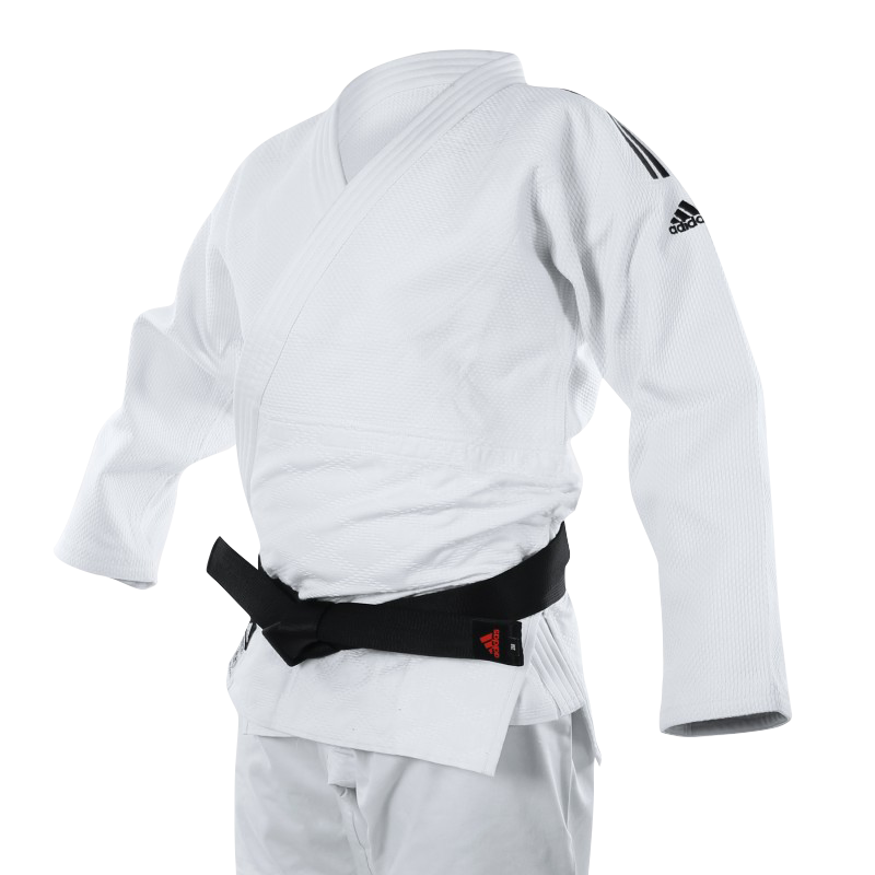 Kimono Judô adidas Champion II Branco - Selo eletrônico IJF