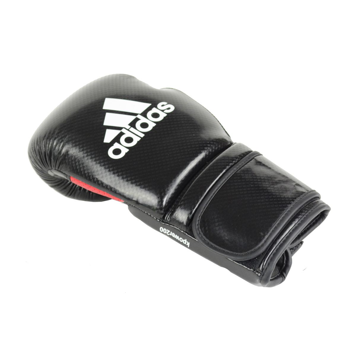 Luva de Kickboxing adidas KPower 200 - Preta/Vermelha