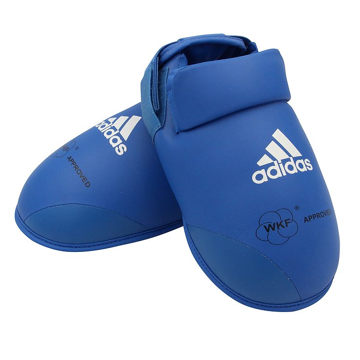 Protetor de Pé para Caneleira adidas Karate WKF Azul