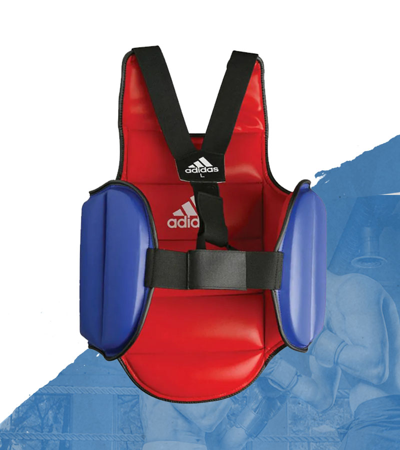Protetor de Tórax Adidas Reversível Vermelho/Azul