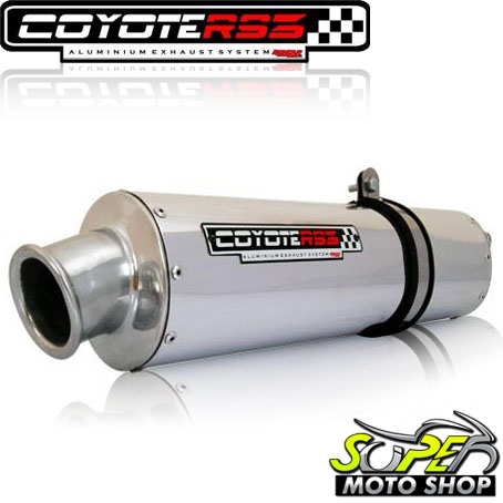 Escape / Ponteira Coyote RS3 Alumínio Oval 2X1 CB 400 / 450 - Polido - Honda