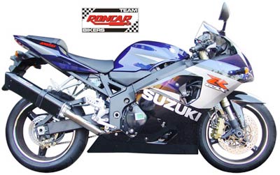 Escape / Ponteira Coyote TRS Tri-Oval Alumínio GSX-R Srad 750 2001 até 2006 - Polido - Suzuki