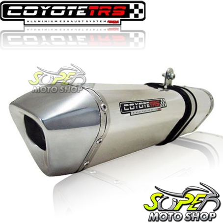 Escape / Ponteira Coyote TRS Tri-Oval Alumínio CG 150 Titan / Fan KS/ESi 2009 até 2013 - Polido - Honda