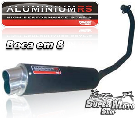 Escape Aluminium RS Boca em 8 Preto - Hunter 125