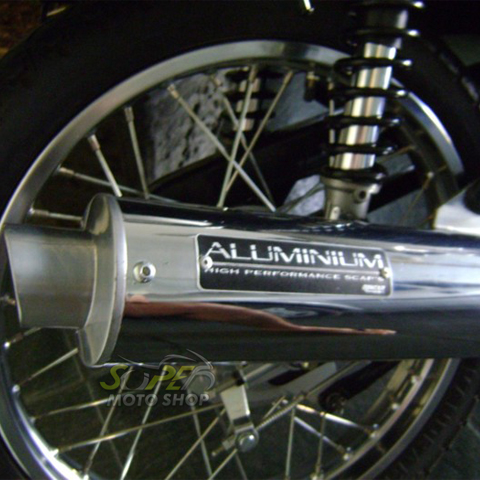 Escapamento Aluminium Esportivo Redondo Biz 100 até 2005 - Cromado - Honda