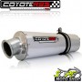 Escape / Ponteira Coyote RS3 Alumínio Oval 2X1 CB 400 / 450 - Polido - Honda - Super Moto Shop