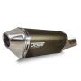 Escape / Ponteira Alumínio Dore + Curva em Inox - CB 300 R Todos os Anos - Bronze - Honda - Super Moto Shop