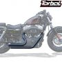 Escapamento Esportivo Torbal Modelo Short Shot Corte p/ Baixo - HD Sportster XL 883  / 1200 até 2008 - Harley Davidson - Super Moto Shop