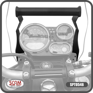 Suporte para GPS Scam Preto - Himalayan ano 2018 até 2021 - Royal Enfield - Super Moto Shop