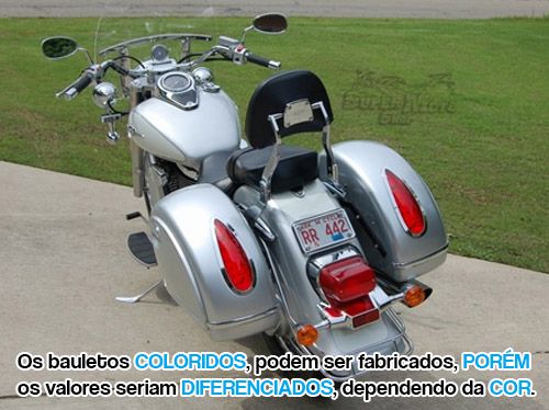 Baú / Bauleto (Alforge) Lateral (PAR) + Suporte Bult Modelo MU 43 Litros - Motos Harley Davidson