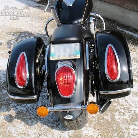 Baú / Bauleto (Alforge) Lateral (PAR) + Suporte Bult Modelo MU 43 Litros Com Lentes - Motos Harley Davidson