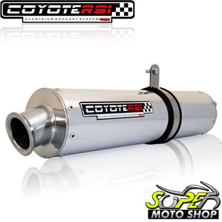 Escape / Ponteira Coyote RS1 Aluminio Redondo YBR Factor 150 - Polido - Yamaha
