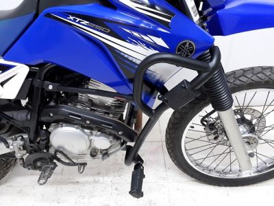 Protetor de Motor e Carenagem Chapam Preto Com Pedais - Lander XTZ 250 até 2018 - Yamaha