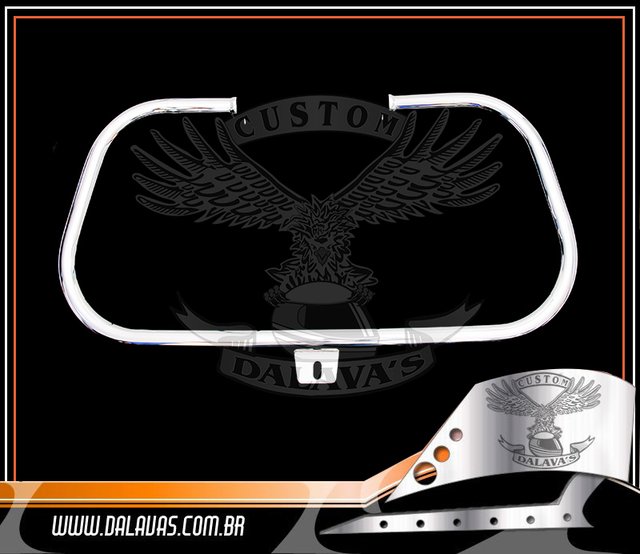 Protetor de Motor / Mata Cachorro Dalavas Modelo Tubular - Touring Ultra Glide - Harley Davidson