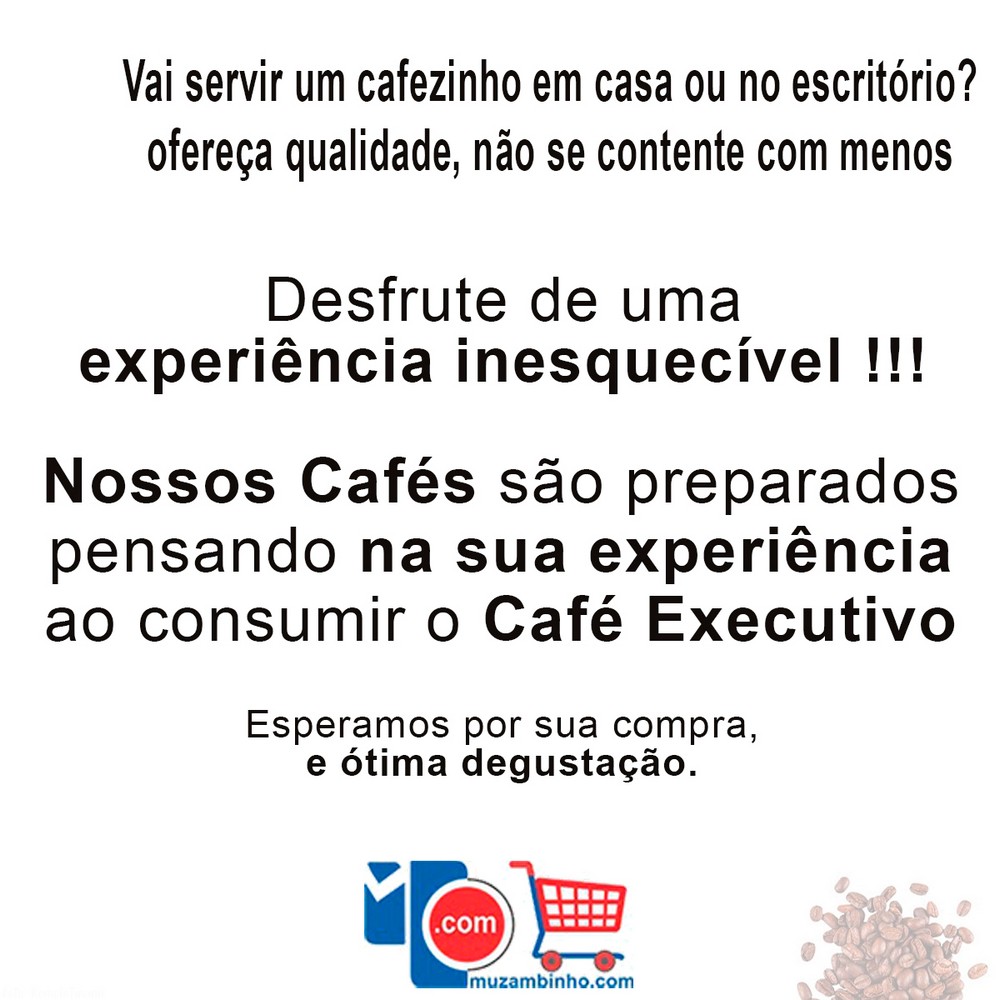 Café Executivo Intenso, Premium e Gourmet 500gr - Torrado e Moído - 100% Arábica