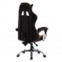 Cadeira gamer reclinável em 120° com ajuste lombar dourada V708