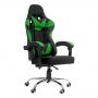 Cadeira Gamer Escritório Ajuste Lombar Reclinável Em 120º Gaming Verde K-C504