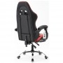 Cadeira gamer com apoio retrátil para os pés reclinável em 120° vermelha V7003p