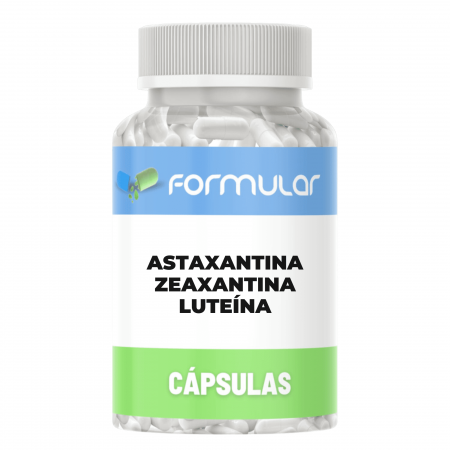 Astaxantina 4mg + Zeaxantina 4mg + Luteina 6mg - 60 Cápsulas