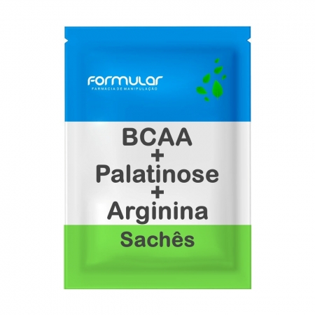 BCAA 3g + Palatinose 1g + Arginina 1g - 30 Sachês