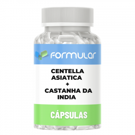 Centella Asiatica 150Mg + Castanha Da India 150Mg 30 Capsulas