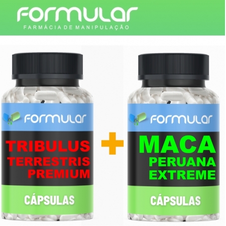 Maca xtreme + Tribulus Premium - KIT 120 Doses de Cada - 100% Original