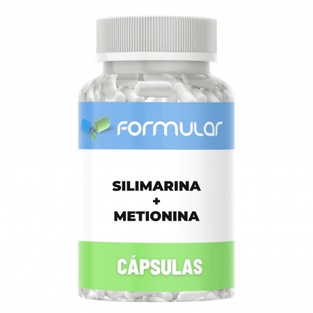 Silimarina 200mg + Metionina 200mg - Cápsulas - Proteção Hepática