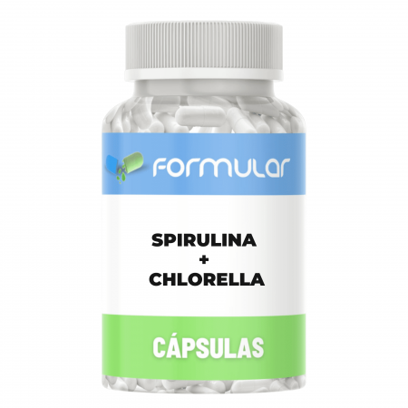 Spirulina 500 Mg + Chlorella 500 Mg - 60 Doses