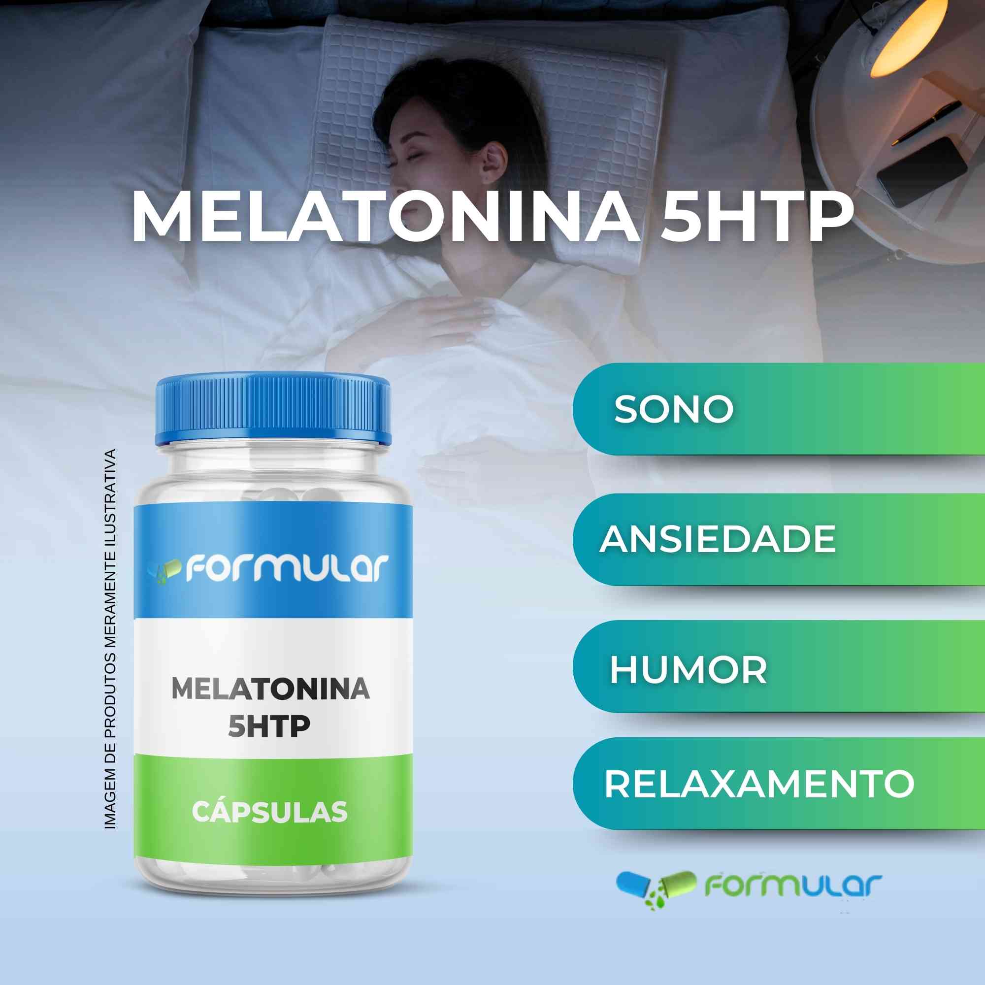5 Htp 100Mg + Melatonin 5 Mg - Cápsulas