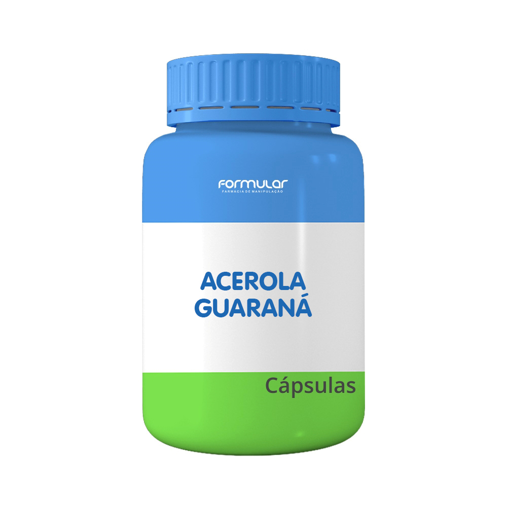 Acerola 250mg + Guaraná 250mg - Cápsulas